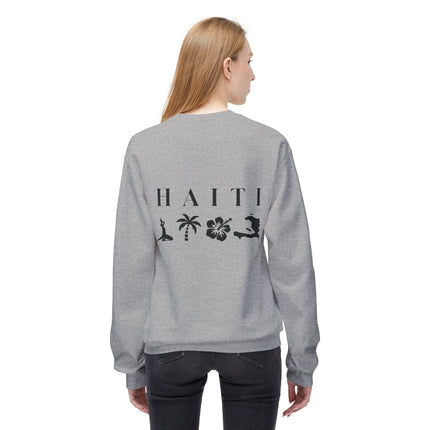 Haiti Horizon Coastal Heritage Crewneck Sweatshirt Island Nature Series Unisex Premium Fleece
