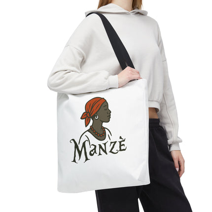 Manzè Limited Edition Heritage Tote Empowering Haitian Women Design - CreoleSizzle