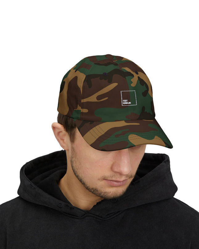 Tèt Chaje Camo Hat Haitian-Inspired Dad Cap for Everyday Style Classic Dad Cap - CreoleSizzle
