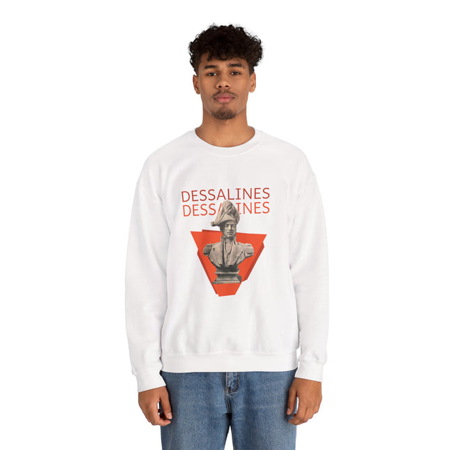 Bold Dessalines Crewneck Sweatshirt Haitian Independence Statement Piece Unisex Heritage Pullover Comfortable Sweatshirt