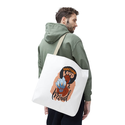 Haitian Loud & Proud Premium Cultural Tote Bags Limited Artist Edition - CreoleSizzle