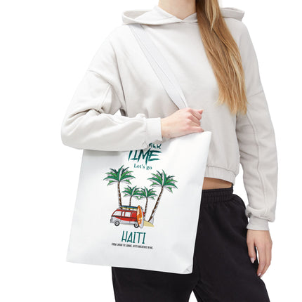 Summer Time Haiti Limited Edition Tropical Design Tote Haitian Beach Vibes - CreoleSizzle