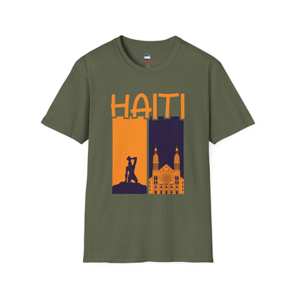 Faith & Fire Negre Marron Cathedral Legacy T-Shirt Haitian Spirit Series Unisex Premium Crewneck Haiti Graphic Tee
