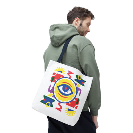 Vodou Eye Haitian Spiritual Art Tote Afro-Haitian Mysticism Design - CreoleSizzle