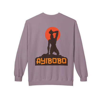 Ayibobo Legacy Spiritual Haitian Heritage Crewneck Sweatshirt Afro-Spiritual Series Unisex Midweight Fleece