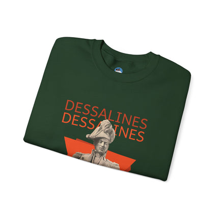 Bold Dessalines Crewneck Sweatshirt Haitian Independence Statement Piece Unisex Heritage Pullover Comfortable Sweatshirt