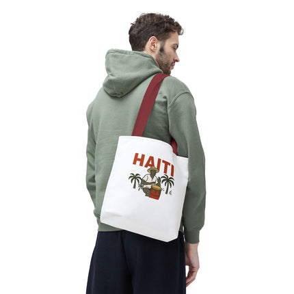 Haiti’s Heartbeat Limited Edition Heritage Tote Agricultural Roots Design - CreoleSizzle