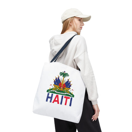 Ayiti Crayon Emblem Educational Heritage Tote Bag Diaspora Kids Edition - CreoleSizzle