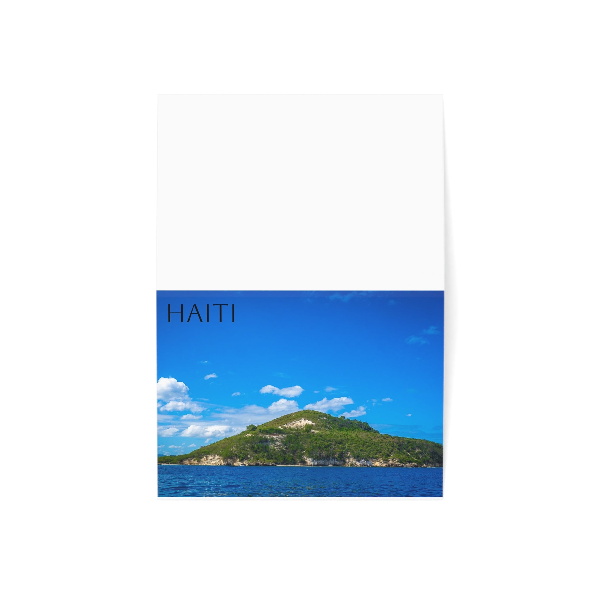 Greeting Cards - Petit Goave Mountain Haitian Island Lovers Thank You Thinking of You Keepsake, 1 pc