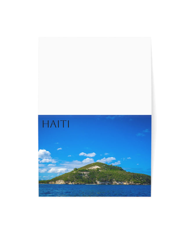 Greeting Cards - Petit Goave Mountain Haitian Island Lovers Thank You Thinking of You Keepsake, 1 pc - CreoleSizzle