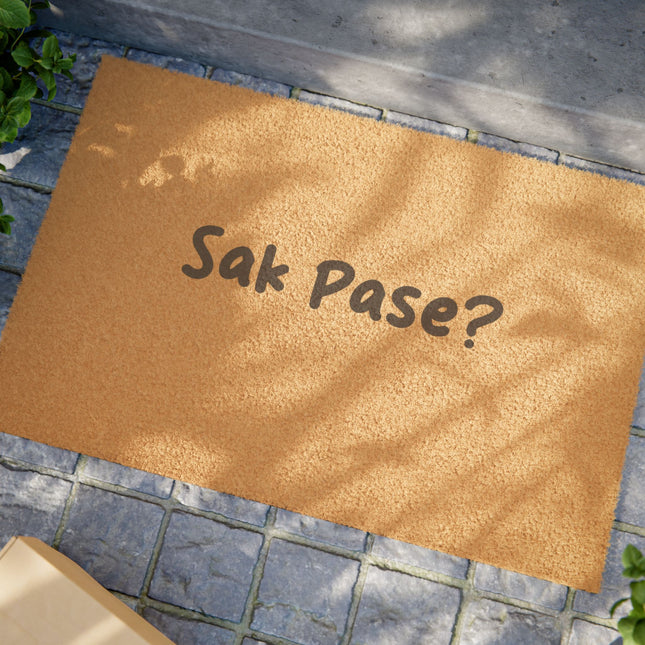 Sak Pasè Welcoming Doormat Limited Edition Haitian Greeting Heritage Doormat Outdoor Decor