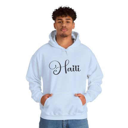 The Calligrapher’s Mark Minimalist Haiti Hoodie Cultural Pride Series Unisex Premium Hoodie