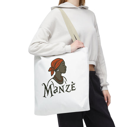 Manzè Limited Edition Heritage Tote Empowering Haitian Women Design - CreoleSizzle