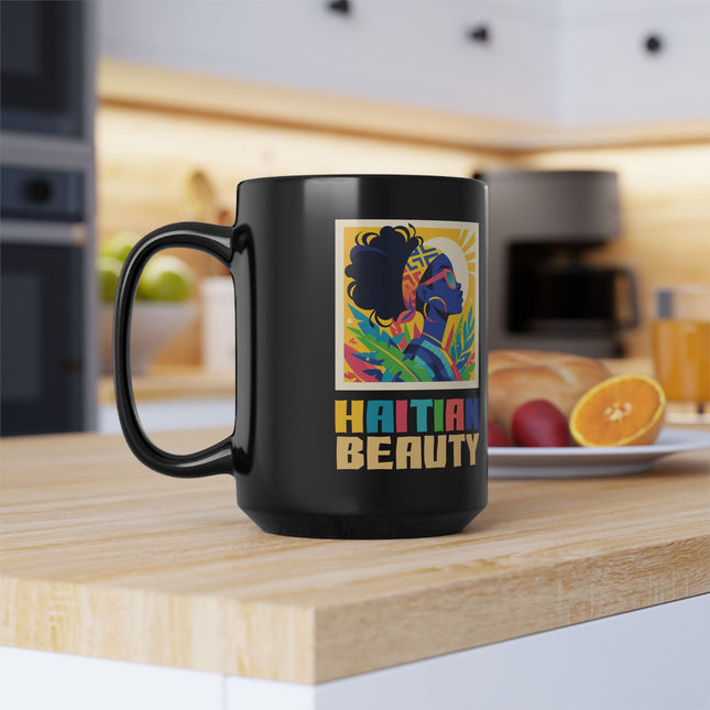 Haitian Beauty Melanin Majesty Premium Mug Afro Caribbean Grace & Cultural Pride