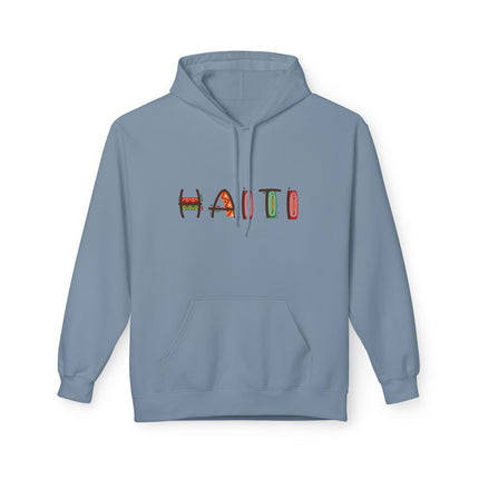 Haiti Pride Graphic Hoodie Unisex Fleece Comfortwear for Cultural Expression & Everyday Style