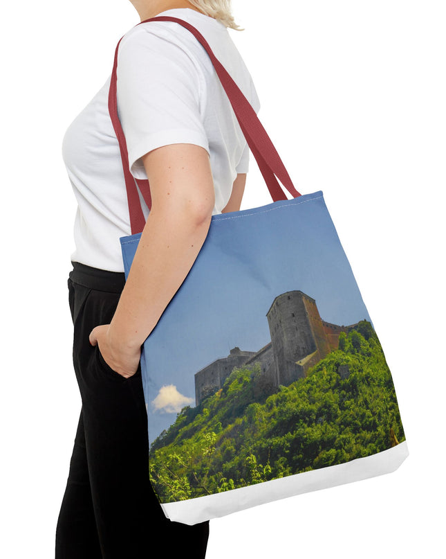 Haitian Citadelle Laferrière Tote Bag – Historical Haiti Travel Bag – Durable All-Over Print Shopping Bag - CreoleSizzle
