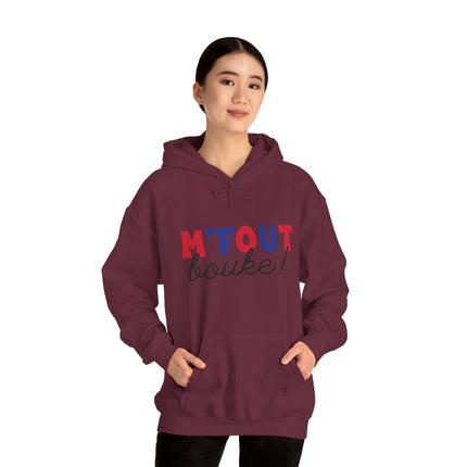 M’FOUT Bouke! Hoodie Relatable Creole Humor Unisex Heavy Blend™ Sweatshirt Everyday Comfort & Style