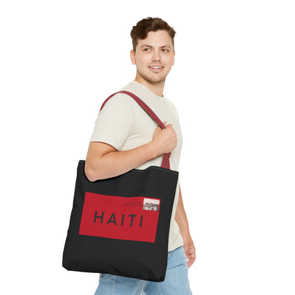 Haiti Postage Limited Edition Heritage Tote Bags Retro Seal Design - CreoleSizzle