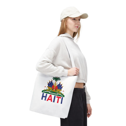 Ayiti Crayon Emblem Educational Heritage Tote Bag Diaspora Kids Edition - CreoleSizzle