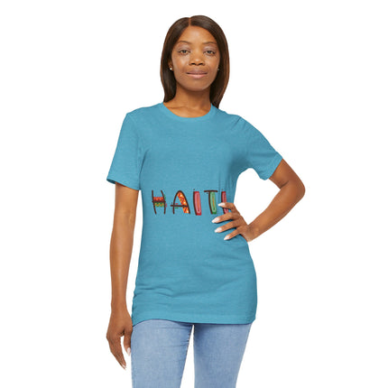 Lakou Vibes Vibrant Haiti Graphic Tee Cultural Pride Series Unisex Short Sleeve Casual Summer Outfit, Travel Souvenir