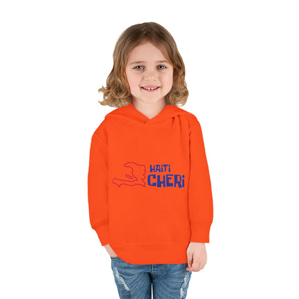 Haiti Chéri Toddler Pullover Hoodie Playful SpongeBob-Inspired Design Haitian Pride Kids Apparel