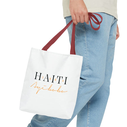 1804 Ayibobo Haiti Heritage Limited Tote Kreyòl Freedom Script Edition - CreoleSizzle