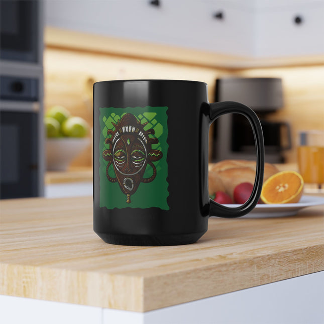 Haitian Paradise Mask of the Ancestors 15oz Premium Heritage Coffee Mug