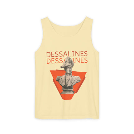 The Warrior’s Triumph Dessalines Statue Graphic Tank Top Haitian Freedom Series Unisex Summer Shirt