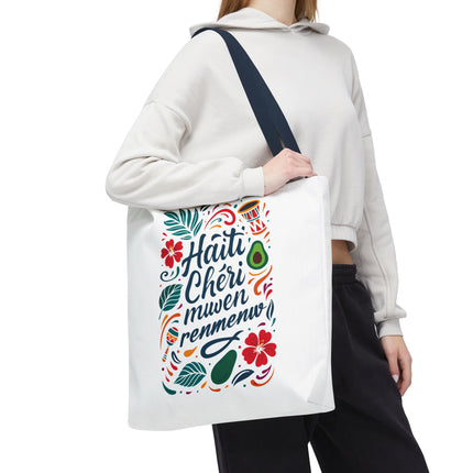 Haiti Chéri Mwen Renmenw Limited Edition Heritage Tote Love Letter to Haiti - CreoleSizzle