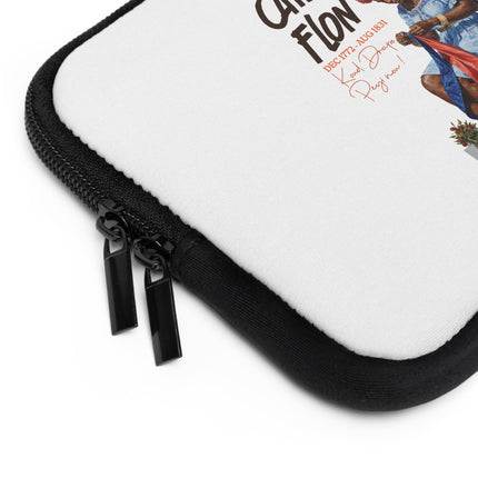 Catherine Flon Stitching the Flag of Freedom Haitian Heritage of the Revolution Laptop Sleeve - CreoleSizzle