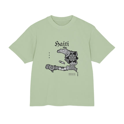 Haiti Map Mandala Heavy Tee – Celebrate Haitian Culture | Durable and Stylish Unisex Urban Heavy Tee - CreoleSizzle