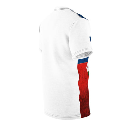 Haitian Flag T-Shirt – Premium Lightweight Tee – Haitian Pride All-Over Print Shirt Unisex Cut & Sew Tee (AOP) - CreoleSizzle