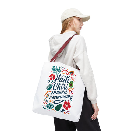Haiti Chéri Mwen Renmenw Limited Edition Heritage Tote Love Letter to Haiti - CreoleSizzle