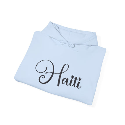 The Calligrapher’s Mark Minimalist Haiti Hoodie Cultural Pride Series Unisex Premium Hoodie