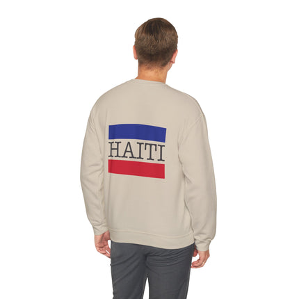 Haiti Pride Heritage Crewneck Sweatshirt Unisex Heavy Blend Pullover Cultural Badge of Identity & Everyday Comfort