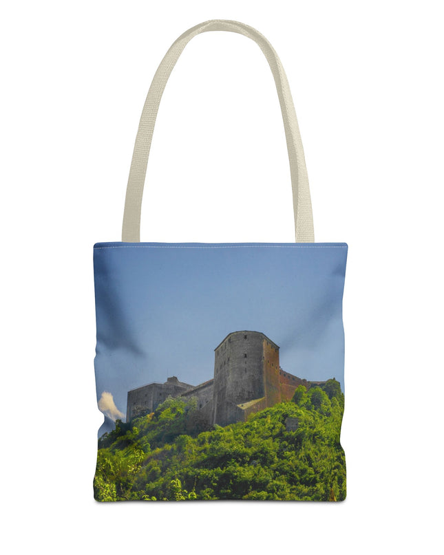 Haitian Citadelle Laferrière Tote Bag – Historical Haiti Travel Bag – Durable All-Over Print Shopping Bag - CreoleSizzle