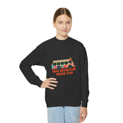 The Explorer’s Ride  Tap-Tap Adventure Sweatshirt Haitian Travel Series Youth Premium Crewneck