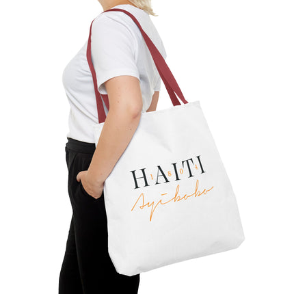 1804 Ayibobo Haiti Heritage Limited Tote Kreyòl Freedom Script Edition - CreoleSizzle