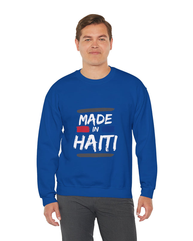 Made in Haiti Unisex Crewneck Sweatshirt – Haitian Pride Sweater, Heritage Clothing, Comfortable Heavy Blend Pullover - CreoleSizzle