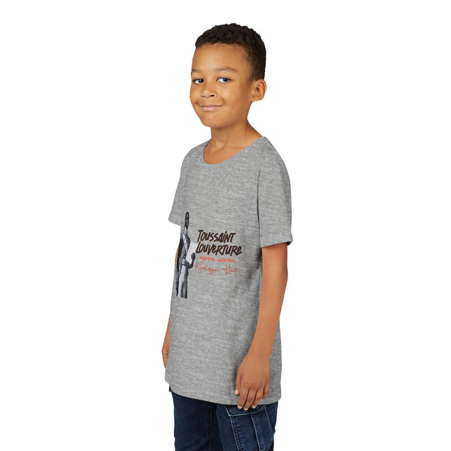 Toussaint Louverture Youth T-Shirt Haitian History Kids Tee Black History Month Cultural Apparel Youth Short Sleeve Tee