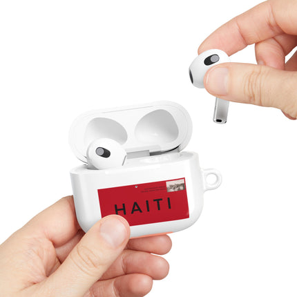 Haiti Postage Stamp Modern Diaspora Tribute AirPods Case Cultural Connection Series