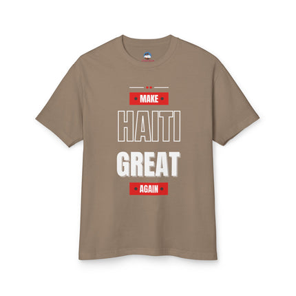 Make Haiti Great Again T-Shirt Haitian Pride Statement Sustainable & Durabl Unisex Garment-Dyed Heavyweight Cotton Tee - CreoleSizzle
