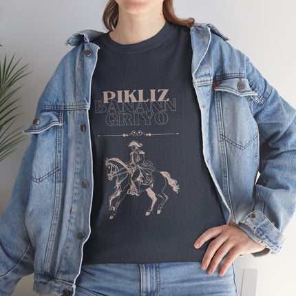 Pikliz Banann Griyo T-Shirt – Haitian Cuisine Inspired Tee – Unisex Cultural Graphic Shirt - CreoleSizzle