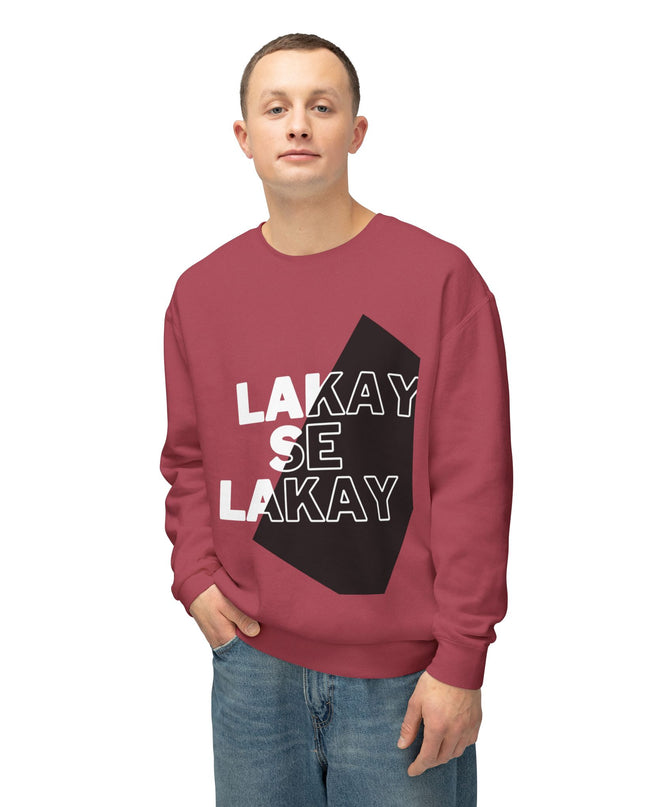 Lakay Se Lakay Crewneck Sweatshirt Haitian Heritage Statement Sweater Unisex Lightweight Crewneck Sweatshirt - CreoleSizzle