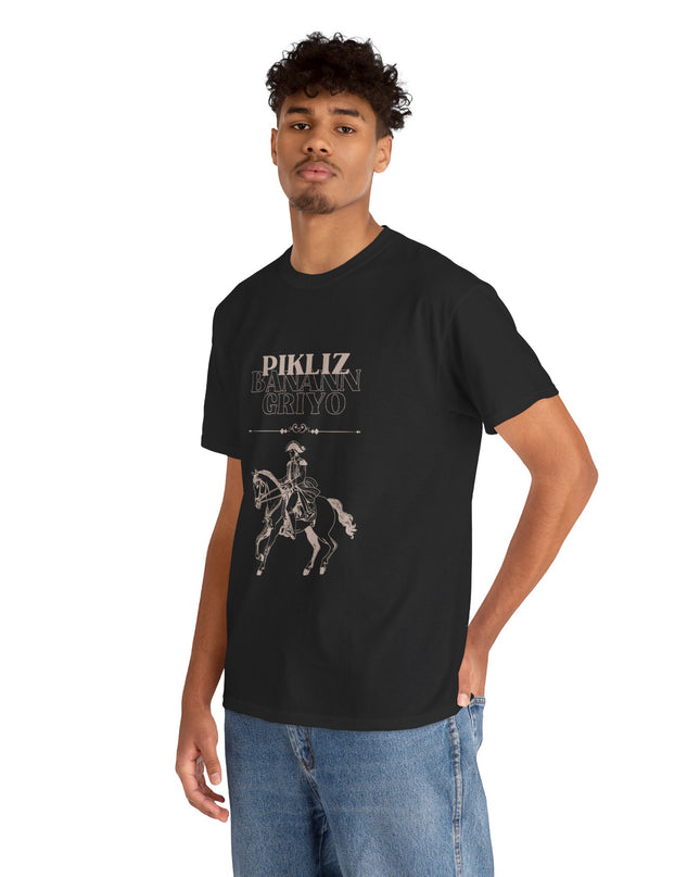 Pikliz Banann Griyo T-Shirt – Haitian Cuisine Inspired Tee – Unisex Cultural Graphic Shirt - CreoleSizzle