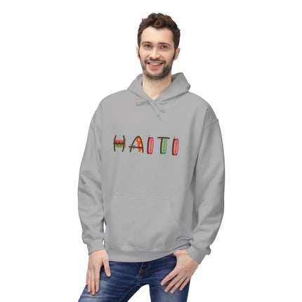 Haiti Pride Graphic Hoodie Unisex Fleece Comfortwear for Cultural Expression & Everyday Style