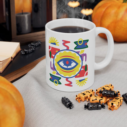 The Eye of the Ancestors Limited Edition Afro Haitian Spiritual Protection Ceramic Mug - CreoleSizzle