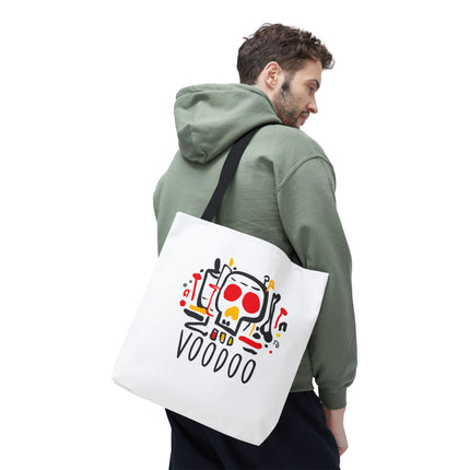 Voodoo Art Haitian Spiritual Symbols Tote Afro-Caribbean Vodou Design - CreoleSizzle