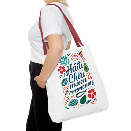 Haiti Chéri Mwen Renmenw Limited Edition Heritage Tote Love Letter to Haiti - CreoleSizzle