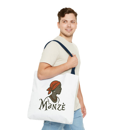 Manzè Limited Edition Heritage Tote Empowering Haitian Women Design - CreoleSizzle